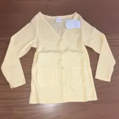 黄色カーディガン110cm 新品未使用　タグ付