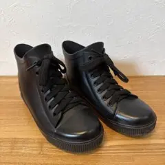 ブラック レインシューズ