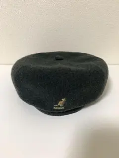 KANGOL ウール ベレー帽 カーキ　L ヴィンテージ
