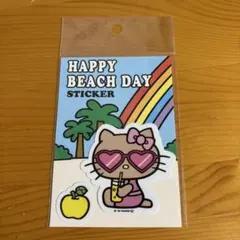 ハローキティ HAPPY BEACH DAY ステッカー