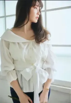 Belted Cotton Blouse