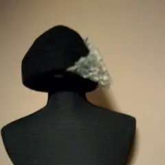 ファー付き帽子