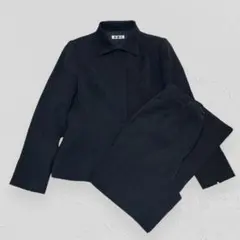 SCI♡レディーススーツセットアップ　パンツスーツ　ステンカラー　比翼ボタン