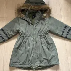 JENNI love カーキ 中綿コート フード付き 130cm