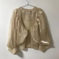 BOBBIYAN サテンオーガンジーブラウス