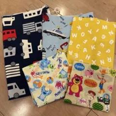 キャラクター はぎれセット まとめ売り　ピクサー　くるま　入園準備