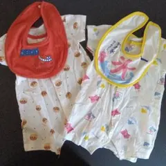 ロンパースとスタイ２組セット60-70センチ