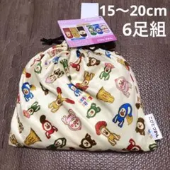 しまむら こびとづかん キッズソックス 子供 靴下 6足組 巾着付き