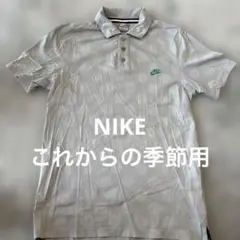【NIKE】ポロシャツ　ライトグレーLサイズのサムネイル