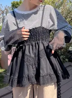 サマンサモスモス2wayレースビスチェ（ブラック）SM2