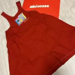 Miki House 赤 ジャンバースカート 120センチ　レトロ