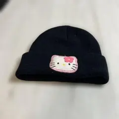 ハローキティ ニット帽 ブラック　13