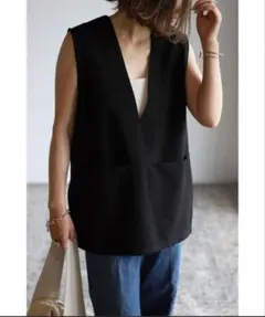 ボンジュールサガン　フロントポケットベスト