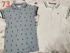 ☆NEXT ベビー ポロシャツ ロンパース 2着セット☆73