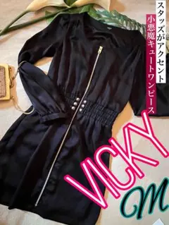 VICKY ビッキー★小悪魔キュート スパイシーなスタッズワンピース Mのサムネイル