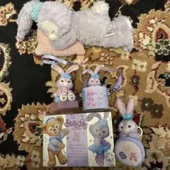 ダッフィー　ステラルー　ぬいぐるみ　スナックケース　空缶　コインケース　5個