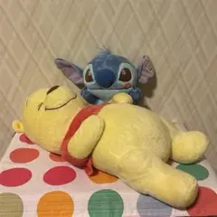 ディズニー　くまのプーさん　スティッチ　ぬいぐるみ　一番くじ