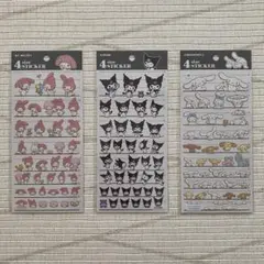 【正規品】サンリオ 4サイズステッカー 3枚セット