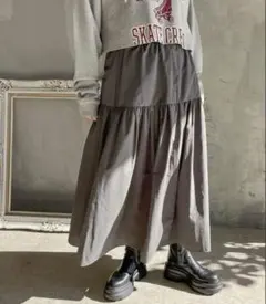 LOWRYS FARM アソートギャザーロングスカート