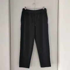 【美品】GU　ドライカットソーイージーアンクルパンツ　ブラック　Sサイズ