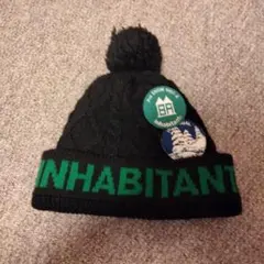 【希少】INHABITANT ニット帽（※ボンボン無しです） bk_1_ee3b808b-ef19-4f6f-a736-