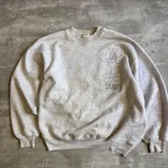 90s USA製 ディズニー ミッキーマウス スウェット 刺繍ロゴ グレー