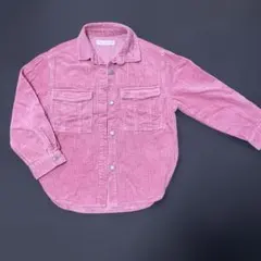 たー⭐︎さん専用　ZARAキッズ　ピンク　コーデュロイ　シャツ