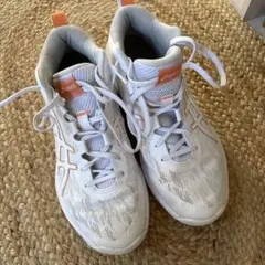 ASICS バスケットボールシューズ ホワイト/オレンジ