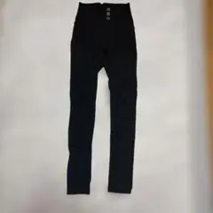 AVALEMODE スキニーパンツ ブラック 3連ボタン