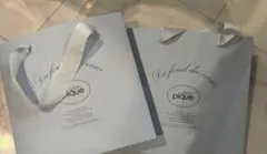 gelato pique ショップ袋 水色 2枚セット　popup