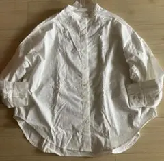 バンドカラーブラウス