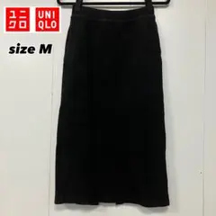 UNIQLOユニクロ ★リブタイトロングスカート　M　黒