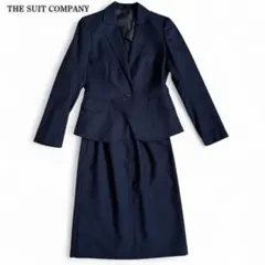 【セットアップ】THE SUIT COMPANY ネイビー　ストライプ　スカート
