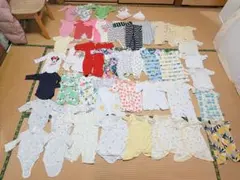 新生児 50〜60 短 長肌着 カバーオール 帽子 ベビー服 ロンパース