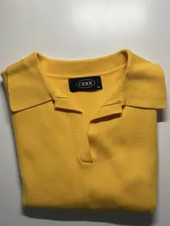 黄色スリーブレストップ