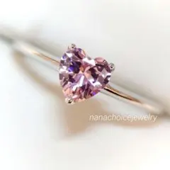 ギラギラ ピンクモアサナイトリング 約1ct 6mm - メルカリ