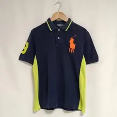 Ralph Lauren 　ポロシャツ　 ネイビー/ライム　サイズＭ