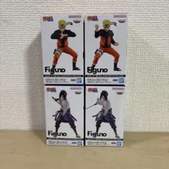 NARUTO-ナルト- 疾風伝 Figuno- 全4種コンプセットナルト サスケ