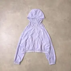 美品✨GAP 短丈 クロップド ナイロンジャケット ブルゾン パープル Y2Kのサムネイル
