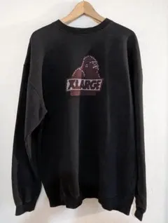 90s XLARGE スウェット 立体ドット ゴリラロゴ