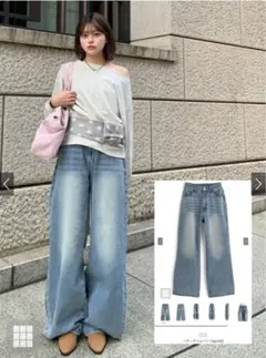GRL バギーデニムパンツ[qu162]のサムネイル