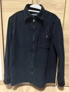Ralph Lauren ブラック コーデュロイ ジップアップシャツ