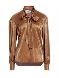 短期間出品・処分価格！未使用品・MSGM ラメ素材ブラウス IT40のサムネイル