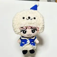 すのチルBIGぬいぐるみ　ぶら下がらないシリーズ　JK、帽子付わんちゃんセット白