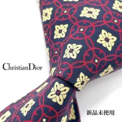 ◆未使用タグ付き!!◆ クリスチャンディオール Dior ネクタイ 花柄　レトロ