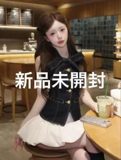 新品未開封✨Darich ダーリッチ DDボタンリボンデニムトップス - メルカリ