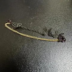 【新品未使用】RIN 14G チェーン 蝶モチーフ ピアス