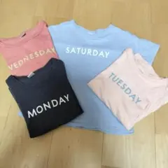 tete a tete 曜日Tシャツ4枚セット 110のサムネイル