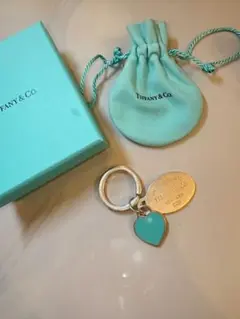 Tiffany ティファニー　キーリング　ハート　カラビナ　ブルー　タグ　表参道 Tiffany ティファニー キーリング ハート カラビナ ブルー タグ 表参道