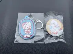 BT21 RJ キーホルダー＆缶バッジセット& グラフィティ風 ステッカー